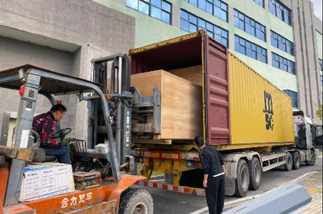 Forklift loading valve sack machine manufacture