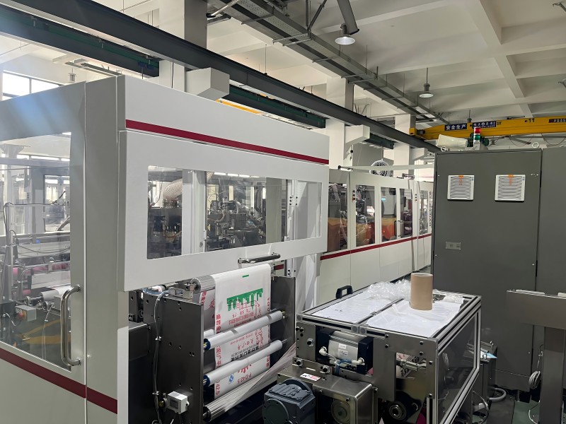 Gypsum sack machine