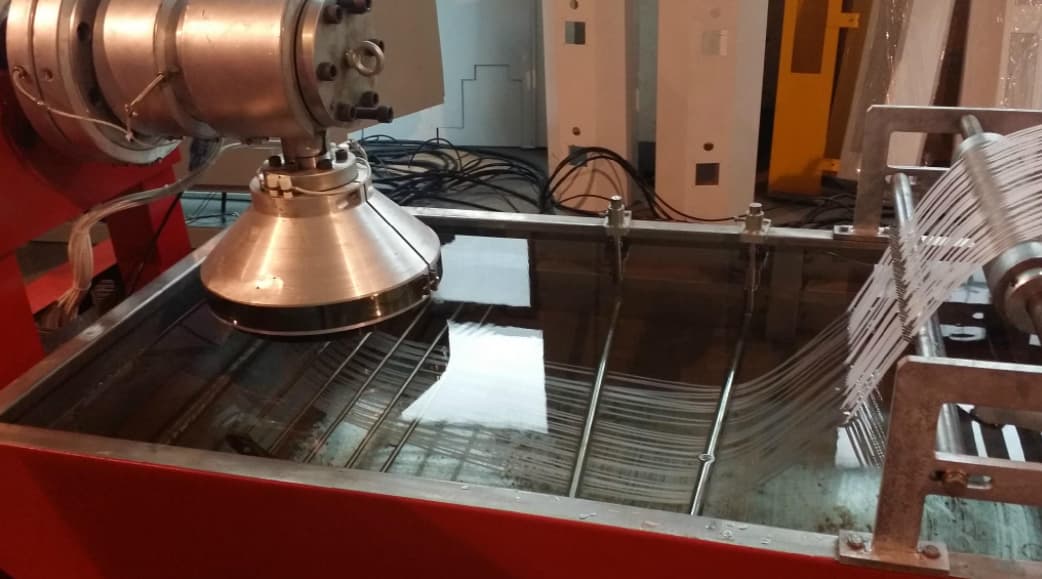 Cooling water tank pp woven tape stretching line