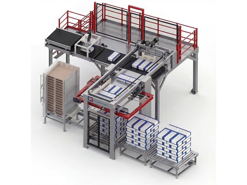 Máy xếp pallet xi măng tốc độ cao DMDJ2400: Thiết kế thông minh, độ ổn định vững chắc.